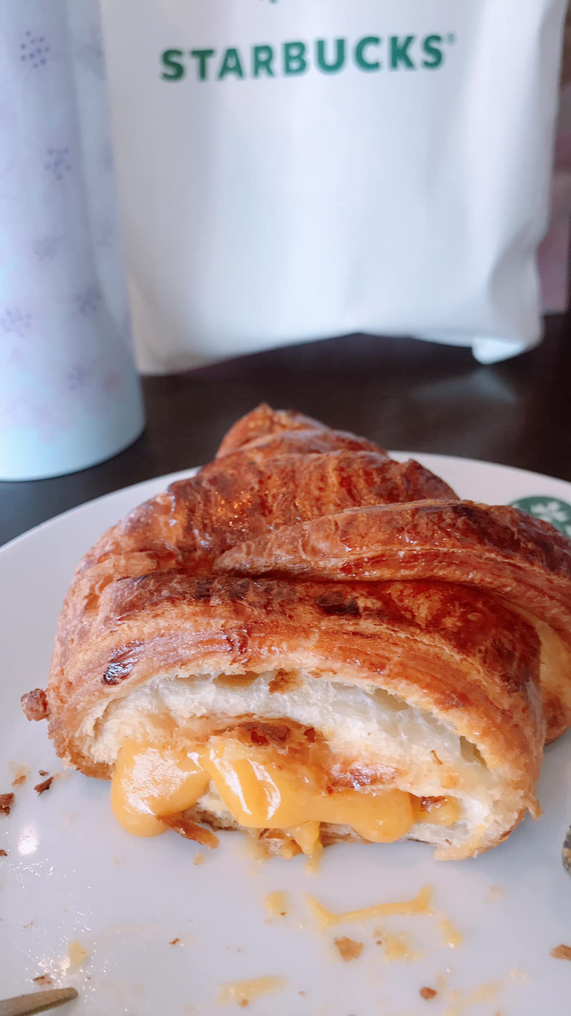 Starbucks Thailand Salted Egg Lava Croissant