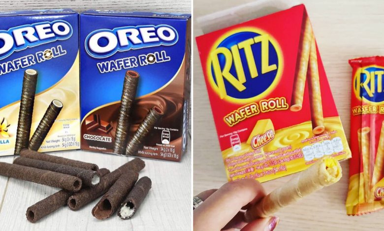 Photo of Oreo And Ritz Cheese Wafer Rolls Are Now Available In 7-Eleven Thailand
