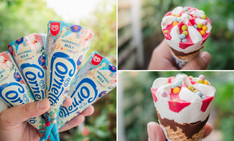 Photo of Cornetto’s Colourful Hokkaido Milk Rainbow Ice-Cream Is Now Available In 7-Eleven Thailand