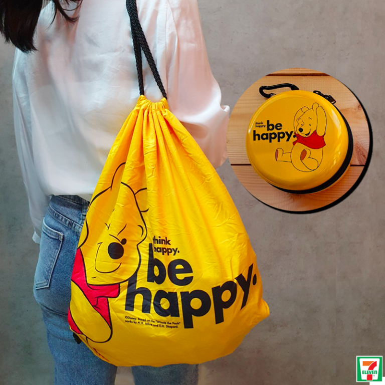 7 Eleven Thailand Has Foldable Drawstring Bags With 4 Different Winnie