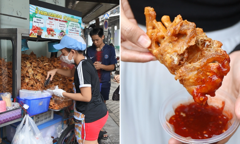 Photo of This Stall In Bangkok Sells Over 140kg Of Fried Seafood Including Crab, Squid And More