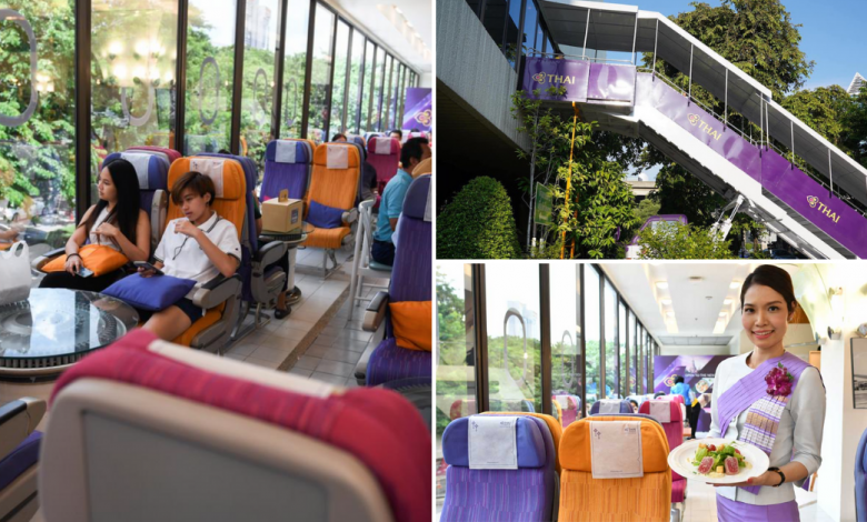 Photo of Thai Airways Transforms Its Bangkok HQ Cafeteria Into An Airline-Themed Restaurant