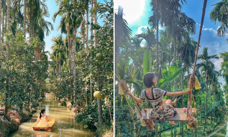 Photo of This Cafe in Thailand is Nestled in a Coconut Garden and It Allows You to Kayak Along The Canal