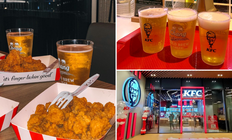 Photo of We Found KFC at The PARQ in Bangkok Serves Fried Chicken with Beer Till Midnight!