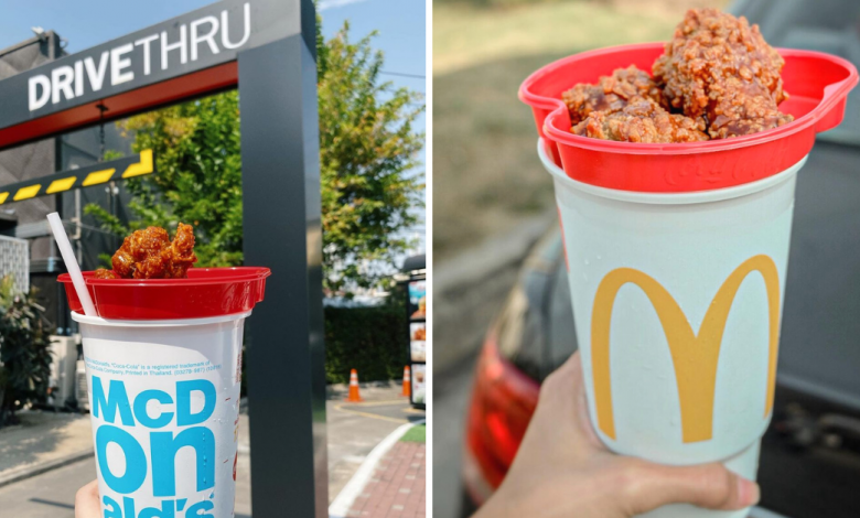 Photo of McDonald’s Thailand Has Korean Fried Chicken Served On A Refillable Coke Cup