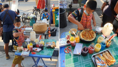 Photo of 9-Year-Old Boy Learns to Make Crepes From Youtube & Sell Them to Aid Family’s Income
